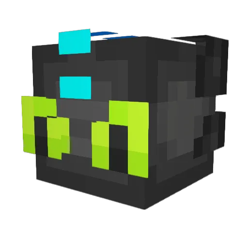 FollowedPlate Minecraft avatar head, 3D render