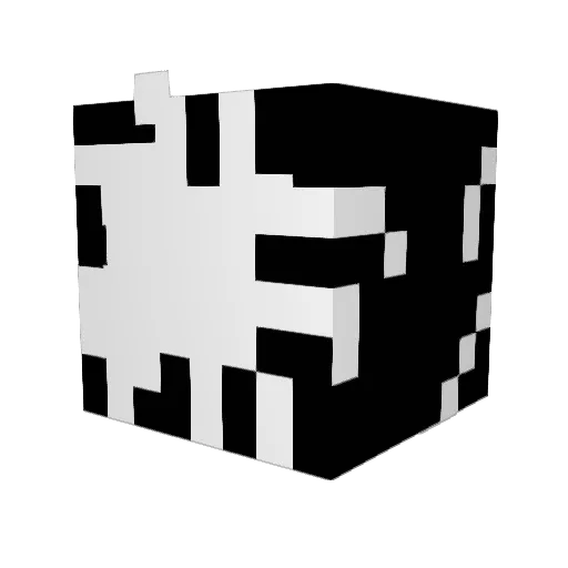 FollowerXD Minecraft avatar head, 3D render