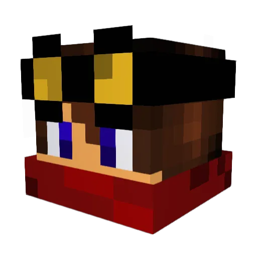 Folly06 Minecraft avatar head, 3D render