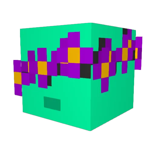 FollyOfM_n Minecraft avatar head, 3D render