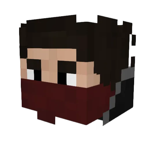 Folman911 Minecraft avatar head, 3D render