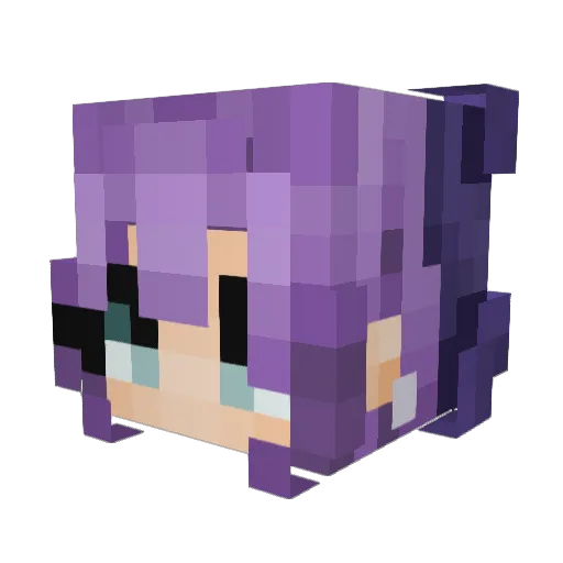 FolssHere Minecraft avatar head, 3D render