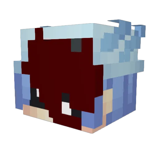 FomKa__ Minecraft avatar head, 3D render