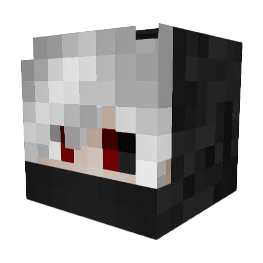 Fomakin Minecraft avatar head, 3D render
