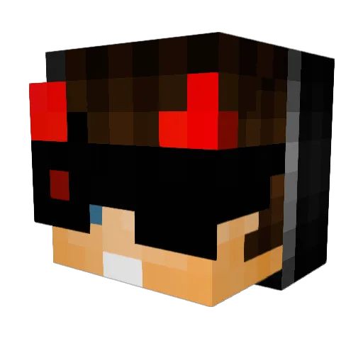 FonadarLegend Minecraft avatar head, 3D render