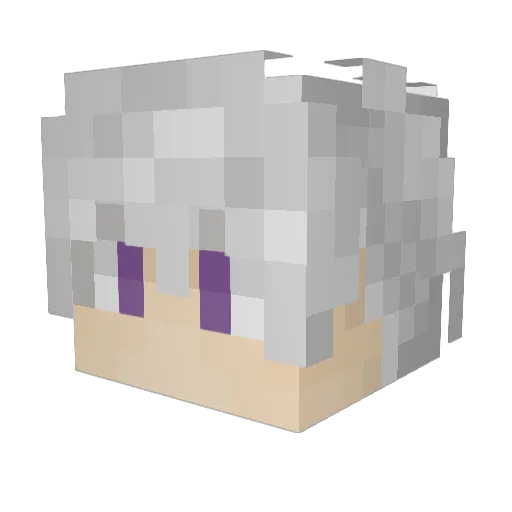 Fonalez Minecraft avatar head, 3D render