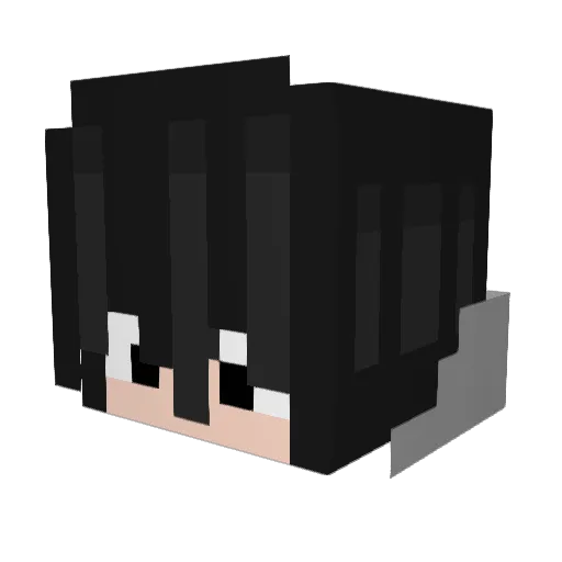 FondAlmond31209 Minecraft avatar head, 3D render