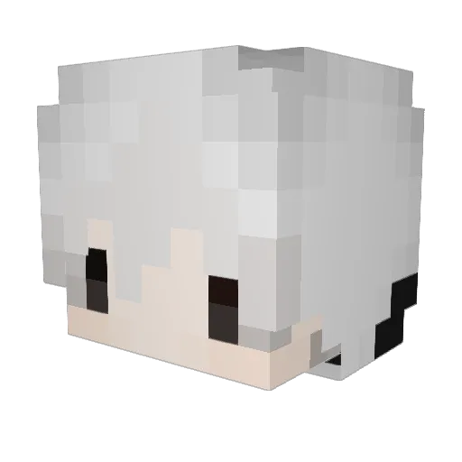 FongSnow Minecraft avatar head, 3D render