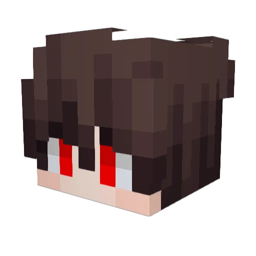 Font1ch Minecraft avatar head, 3D render