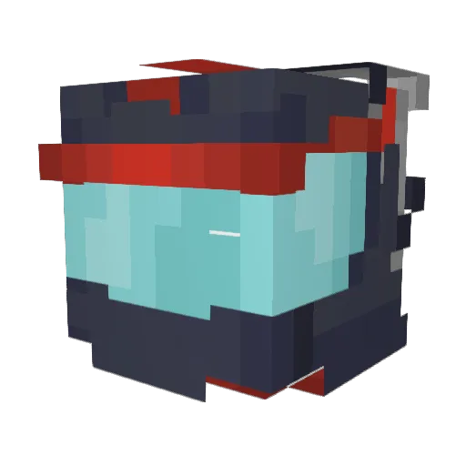 Font_TheArachnid Minecraft avatar head, 3D render