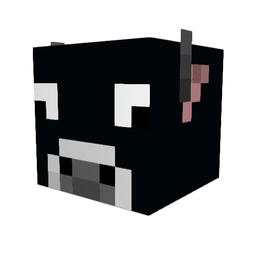 Fonterra Minecraft avatar head, 3D render