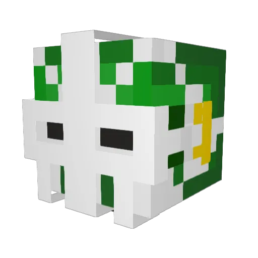 Fontin987 Minecraft avatar head, 3D render