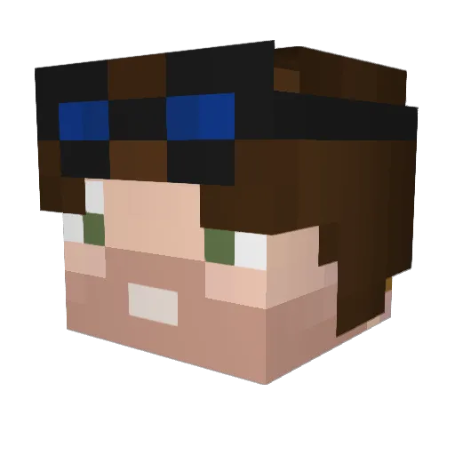 FontyFresh Minecraft avatar head, 3D render