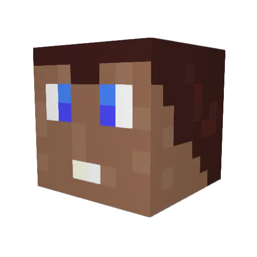 FonzFarelli Minecraft avatar head, 3D render