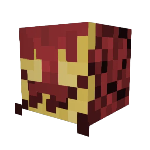 FooFighters Minecraft avatar head, 3D render