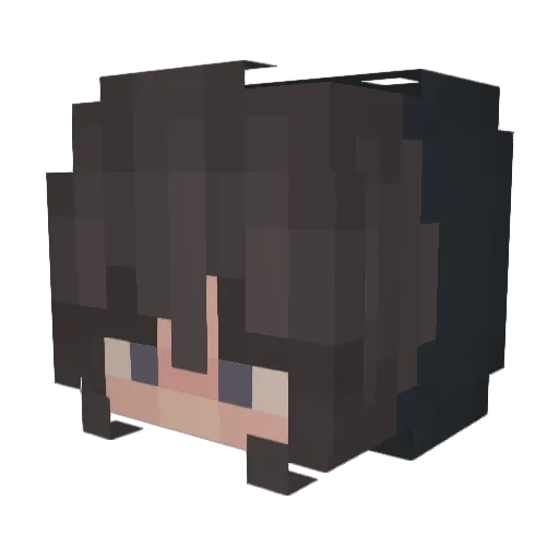 FooFooVenom Minecraft avatar head, 3D render