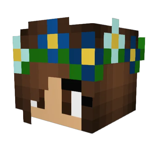 FooFooooo Minecraft avatar head, 3D render