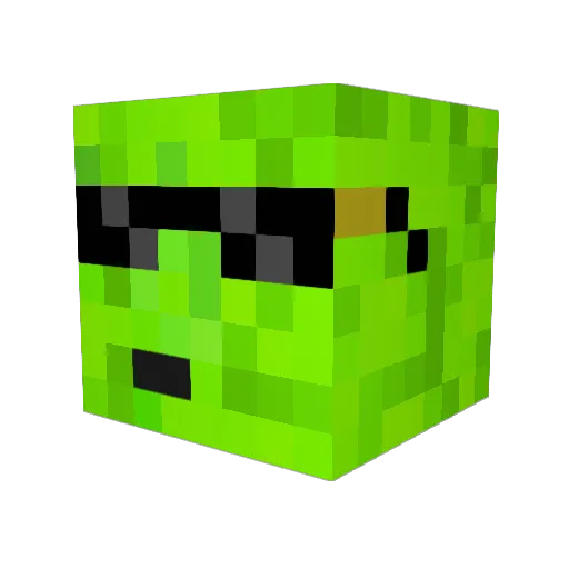 Fooddude911 Minecraft avatar head, 3D render