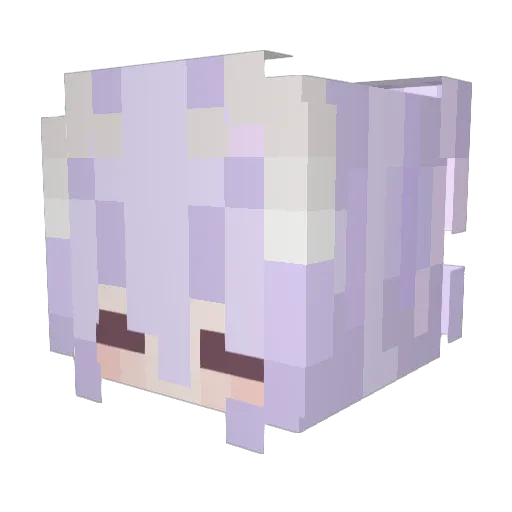 Foofiee Minecraft avatar head, 3D render