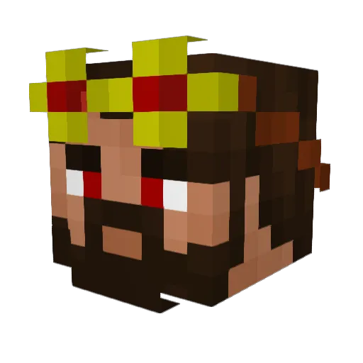 Foojair Minecraft avatar head, 3D render