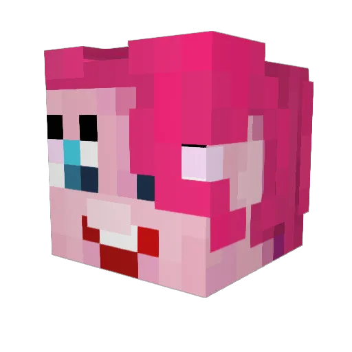 FoolPyrite Minecraft avatar head, 3D render