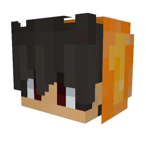 Fool_0911 Minecraft avatar head, 3D render