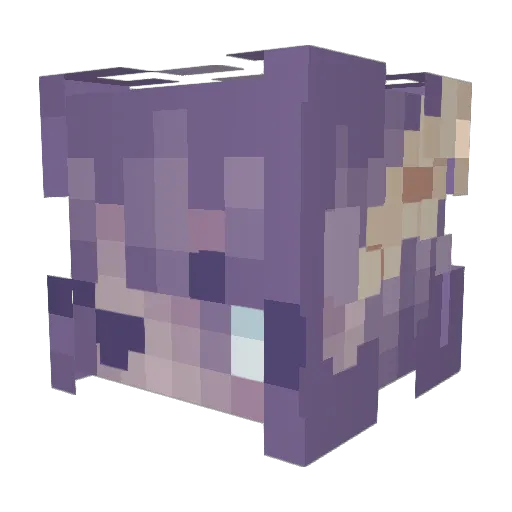 FoolieGhoulie Minecraft avatar head, 3D render