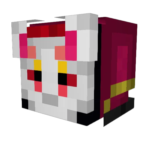 Foolinzy Minecraft avatar head, 3D render