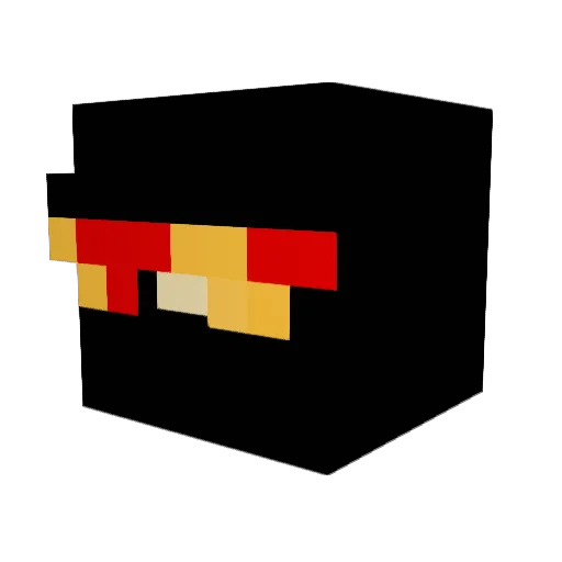 FoolishLogic Minecraft avatar head, 3D render