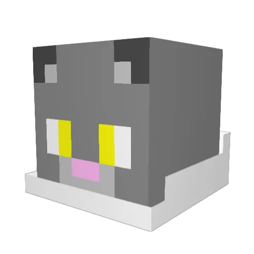 Foolish_Buddy Minecraft avatar head, 3D render