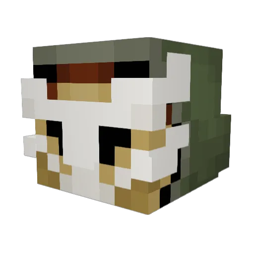 Foopho_06 Minecraft avatar head, 3D render