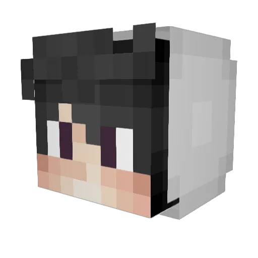 FooreyCZ Minecraft avatar head, 3D render