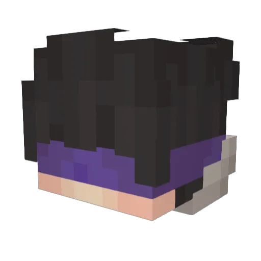 Foortix Minecraft avatar head, 3D render