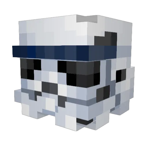Fooshh Minecraft avatar head, 3D render