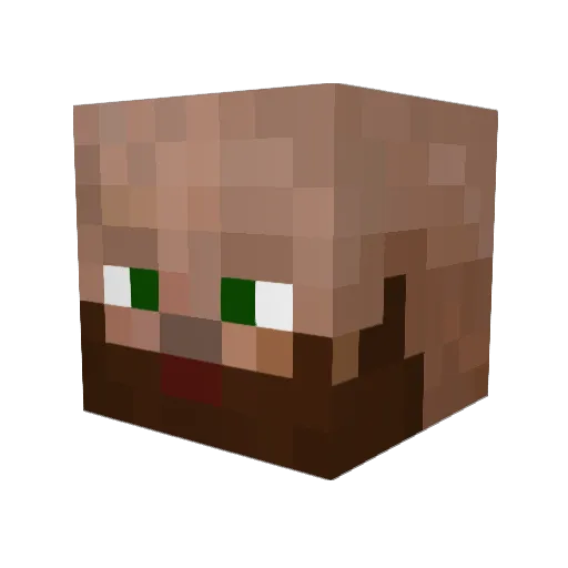 Foosratt Minecraft avatar head, 3D render