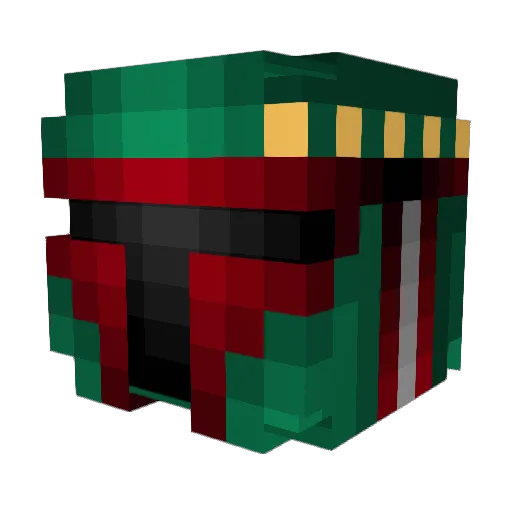 FootDive Minecraft avatar head, 3D render