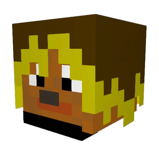 FootHunter1 Minecraft avatar head, 3D render