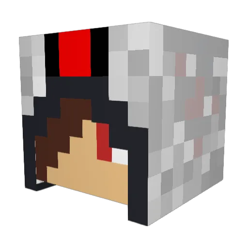 FootMuncher Minecraft avatar head, 3D render