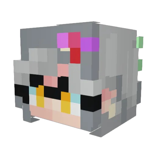 Foot_Fishie Minecraft avatar head, 3D render