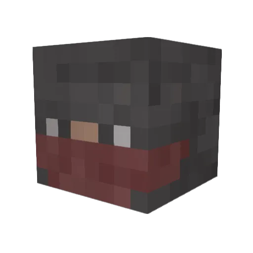 Foota71 Minecraft avatar head, 3D render