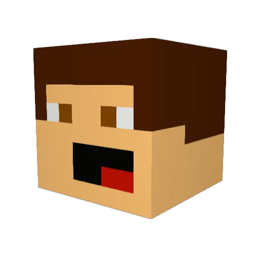 Football1222 Minecraft avatar head, 3D render