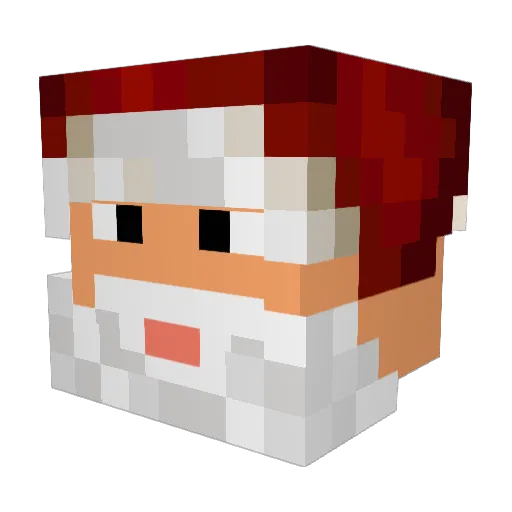 Football137 Minecraft avatar head, 3D render