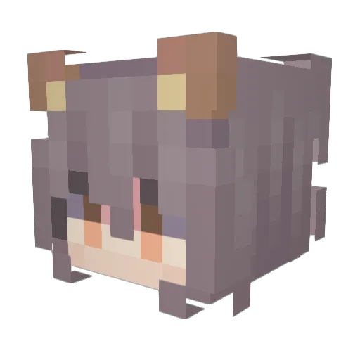 FootballGirl2020 Minecraft avatar head, 3D render