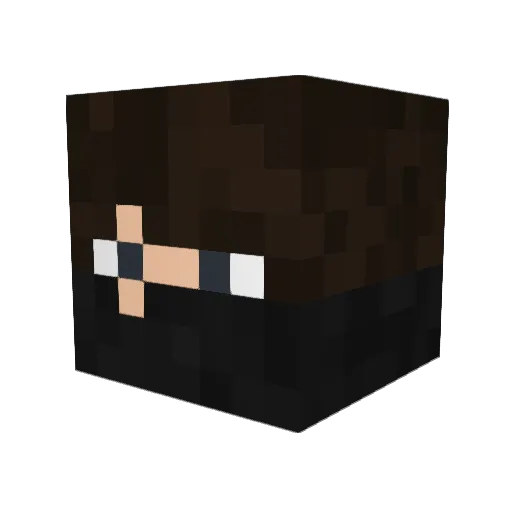 FootballNLegoz Minecraft avatar head, 3D render