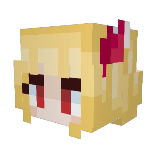Footfoots Minecraft avatar head, 3D render