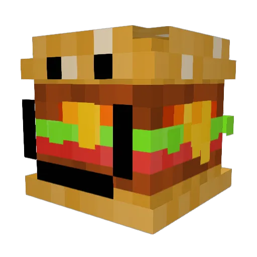Footknockout Minecraft avatar head, 3D render