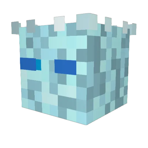 Footlong_Sub Minecraft avatar head, 3D render
