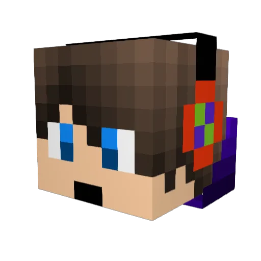 Footystar1 Minecraft avatar head, 3D render