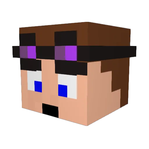 ForDeBoys Minecraft avatar head, 3D render