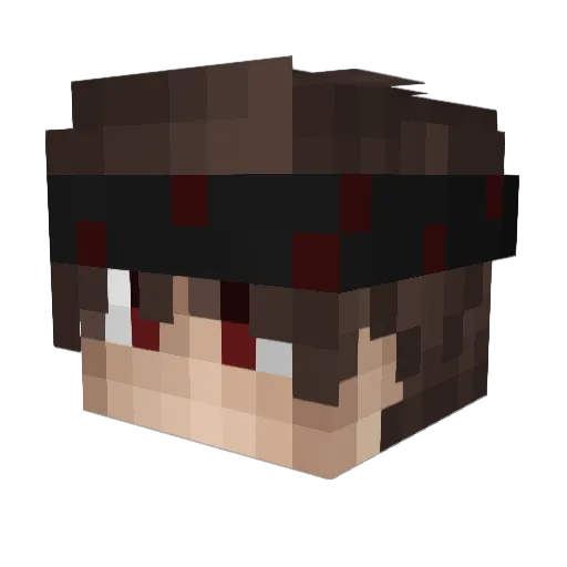 ForGiveRik Minecraft avatar head, 3D render
